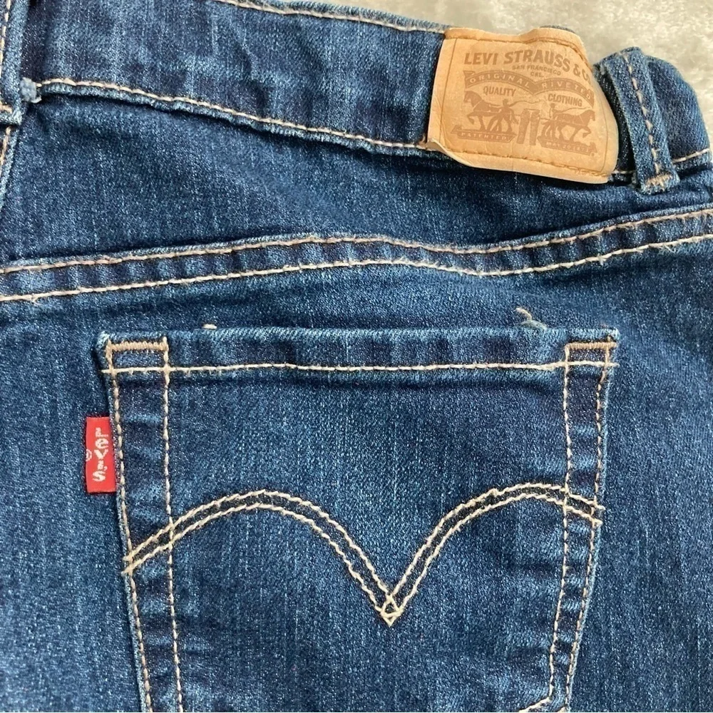 Levi’s 710 Super Skinny Jeans Dark Wash Youth Size 16 R Girls Boys Blue Denim